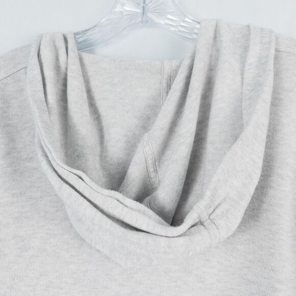 Athleta Highland Wrap Hooded Open Cardigan Womens Small Gray Athleisure 291883 - Picture 11 of 13